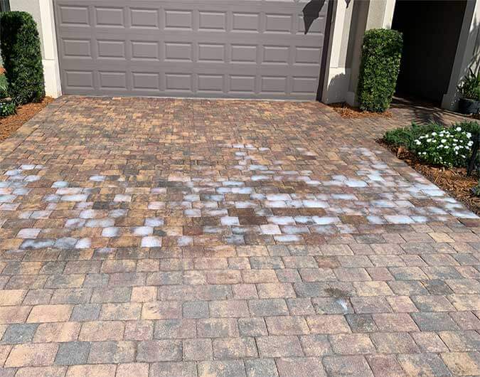 Paver Sealed driveway using Ureseal by Innovative technologies
